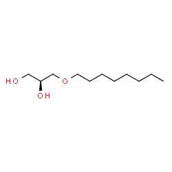 ChemSpider 2D Image | (2S)-3-(Octyloxy)-1,2-propanediol | C11H24O3