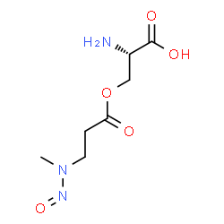 ChemSpider 2D Image | O-{3-[Methyl(nitroso)amino]propanoyl}-L-serine | C7H13N3O5
