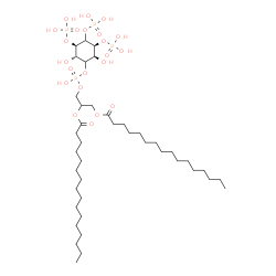 ChemSpider 2D Image | 3-{[{[(2S,3R,5S,6S)-2,6-Dihydroxy-3,4,5-tris(phosphonooxy)cyclohexyl]oxy}(hydroxy)phosphoryl]oxy}-1,2-propanediyl dihexadecanoate | C41H82O22P4