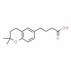 ChemSpider 2D Image | 4-(2,2-Dimethyl-3,4-dihydro-2H-chromen-6-yl)butanoic acid | C15H20O3