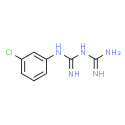 ChemSpider 2D Image | 1-(3-Chlorophenyl)biguanide | C8H10ClN5
