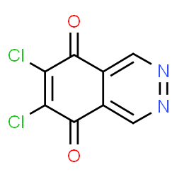 ChemSpider 2D Image | 6,7-Dichloro-5,8-phthalazinedione | C8H2Cl2N2O2