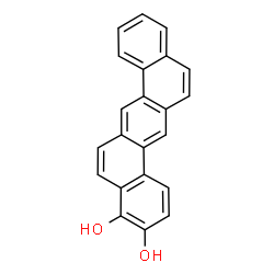 ChemSpider 2D Image | Benzo[k]tetraphene-3,4-diol | C22H14O2