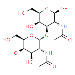 ChemSpider 2D Image | alpha-D-GalNpAc-(1->3)-beta-D-GalpNAc | C16H28N2O11