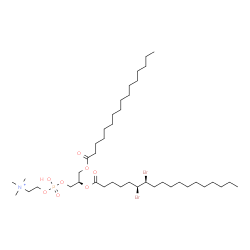 ChemSpider 2D Image | (7R,14S,15S)-14,15-Dibromo-4-hydroxy-N,N,N-trimethyl-9-oxo-7-[(palmitoyloxy)methyl]-3,5,8-trioxa-4-phosphahexacosan-1-aminium 4-oxide | C42H83Br2NO8P