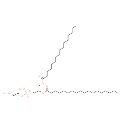 ChemSpider 2D Image | (1s)-2-{[(2-Aminoethoxy)(Hydroxy)phosphoryl]oxy}-1-[(Palmitoyloxy)methyl]ethyl Stearate | C39H78NO8P