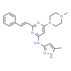 ChemSpider 2D Image | ENMD-2076 | C21H25N7