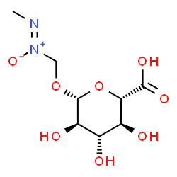 ChemSpider 2D Image | [(Z)-Methyl-NNO-azoxy]methyl beta-D-glucopyranosiduronic acid | C8H14N2O8