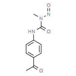 ChemSpider 2D Image | 3-(4-Acetylphenyl)-1-methyl-1-nitrosourea | C10H11N3O3