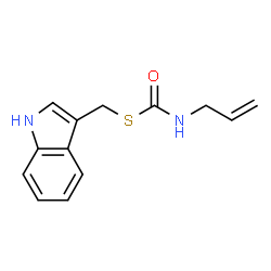 ChemSpider 2D Image | S-(1H-Indol-3-ylmethyl) allylcarbamothioate | C13H14N2OS