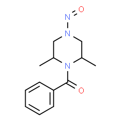 ChemSpider 2D Image | 1-nitroso-4-benzoyl-3,5-dimethylpiperazine | C13H17N3O2