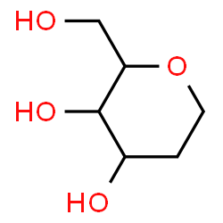 ChemSpider 2D Image | 2-(hydroxymethyl)-2,3,4,5-tetrahydropyran-3,4-diol | C6H11O4