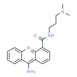 ChemSpider 2D Image | 9-Amino-N-[3-(dimethylamino)propyl]-4-acridinecarboxamide | C19H22N4O