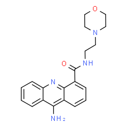 ChemSpider 2D Image | 9-amino-N-(2-(4-morpholinyl)ethyl)-4-acridinecarboxamide | C20H22N4O2