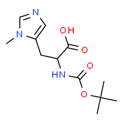 ChemSpider 2D Image | 3-Methyl-N-{[(2-methyl-2-propanyl)oxy]carbonyl}histidine | C12H19N3O4