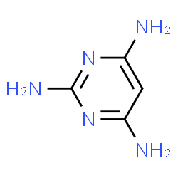 ChemSpider 2D Image | Pyrimidin-2,4,6-triamin | C4H7N5