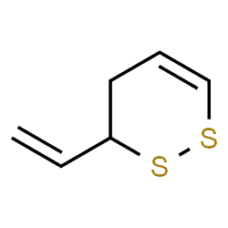 ChemSpider 2D Image | 3-Vinyl-1,2-dithiacyclohex-5-ene | C6H8S2