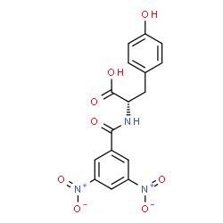 ChemSpider 2D Image | N-(3,5-Dinitrobenzoyl)-L-tyrosine | C16H13N3O8