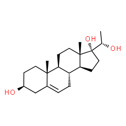 ChemSpider 2D Image | Pregn-5-ene-3β,17α,20S-triol | C21H34O3