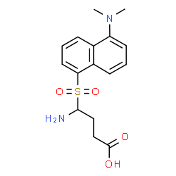 ChemSpider 2D Image | 4-Amino-4-{[5-(dimethylamino)-1-naphthyl]sulfonyl}butanoic acid | C16H20N2O4S