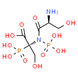 ChemSpider 2D Image | L-Seryl-N,2-diphosphono-L-serine | C6H14N2O11P2