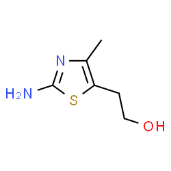 ChemSpider 2D Image | 2-(2-Amino-4-methyl-1,3-thiazol-5-yl)ethanol | C6H10N2OS