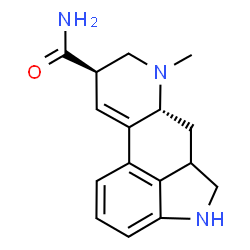 ChemSpider 2D Image | (8beta)-6-Methyl-9,10-didehydro-2,3-dihydroergoline-8-carboxamide | C16H19N3O