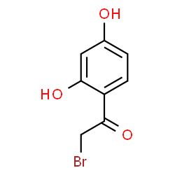 ChemSpider 2D Image | 2-Bromo-2',4'-dihydroxyacetophenone | C8H7BrO3