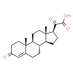 ChemSpider 2D Image | 3,20-Dioxopregn-4-en-21-oic acid | C21H28O4