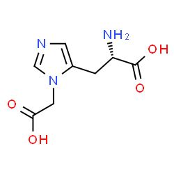 ChemSpider 2D Image | 3-(Carboxymethyl)-L-histidine | C8H11N3O4