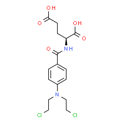 ChemSpider 2D Image | N-{4-[Bis(2-chloroethyl)amino]benzoyl}-L-glutamic acid | C16H20Cl2N2O5