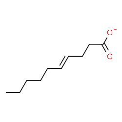 ChemSpider 2D Image | (E)-4-Decenoate | C10H17O2