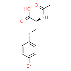 ChemSpider 2D Image | N-Acetyl-S-(4-bromophenyl)cysteine | C11H12BrNO3S