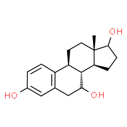 ChemSpider 2D Image | Estra-1,3,5(10)-triene-3,7,17-triol, (7a,17b) | C18H24O3