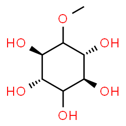 ChemSpider 2D Image | (1R,2S,4S,5R)-6-Methoxy-1,2,3,4,5-cyclohexanepentol | C7H14O6