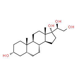 ChemSpider 2D Image | (3alpha,5beta,20S)-Pregnane-3,17,20,21-tetrol | C21H36O4