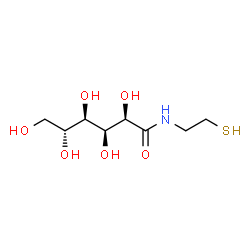 ChemSpider 2D Image | N-(2-mercaptoethyl)gluconamide | C8H17NO6S