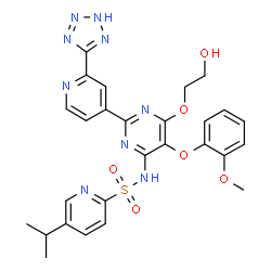 ChemSpider 2D Image | tezosentan | C27H27N9O6S