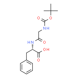 ChemSpider 2D Image | N-{[(2-Methyl-2-propanyl)oxy]carbonyl}glycyl-L-phenylalanine | C16H22N2O5