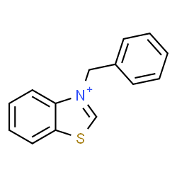 ChemSpider 2D Image | 3-Benzyl-1,3-benzothiazol-3-ium | C14H12NS