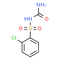ChemSpider 2D Image | N-Carbamoyl-2-chlorobenzenesulfonamide | C7H7ClN2O3S