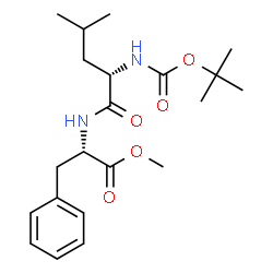 ChemSpider 2D Image | Methyl N-(tert-butoxycarbonyl)-L-leucyl-L-phenylalaninate | C21H32N2O5