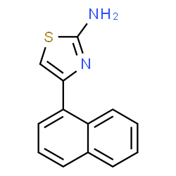ChemSpider 2D Image | 4-(1-Naphthalenyl)-2-thiazolamine | C13H10N2S