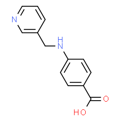 ChemSpider 2D Image | 4-[(3-Pyridinylmethyl)amino]benzoic acid | C13H12N2O2