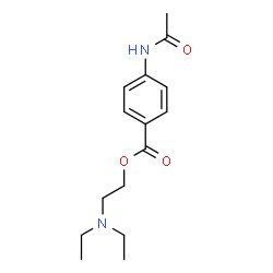 ChemSpider 2D Image | 2-(Diethylamino)ethyl 4-acetamidobenzoate | C15H22N2O3
