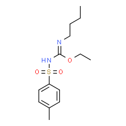 ChemSpider 2D Image | Ethyl N'-butyl-N-[(4-methylphenyl)sulfonyl]carbamimidate | C14H22N2O3S