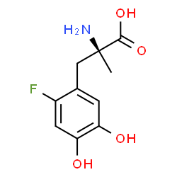 ChemSpider 2D Image | 2-Fluoro-5-hydroxy-alpha-methyl-L-tyrosine | C10H12FNO4