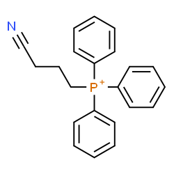 ChemSpider 2D Image | (3-Cyanopropyl)(triphenyl)phosphonium | C22H21NP
