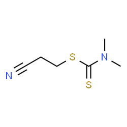 ChemSpider 2D Image | 2-Cyanoethyl dimethylcarbamodithioate | C6H10N2S2