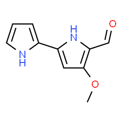 ChemSpider 2D Image | 4-Methoxy-1H,1'H-2,2'-bipyrrole-5-carbaldehyde | C10H10N2O2